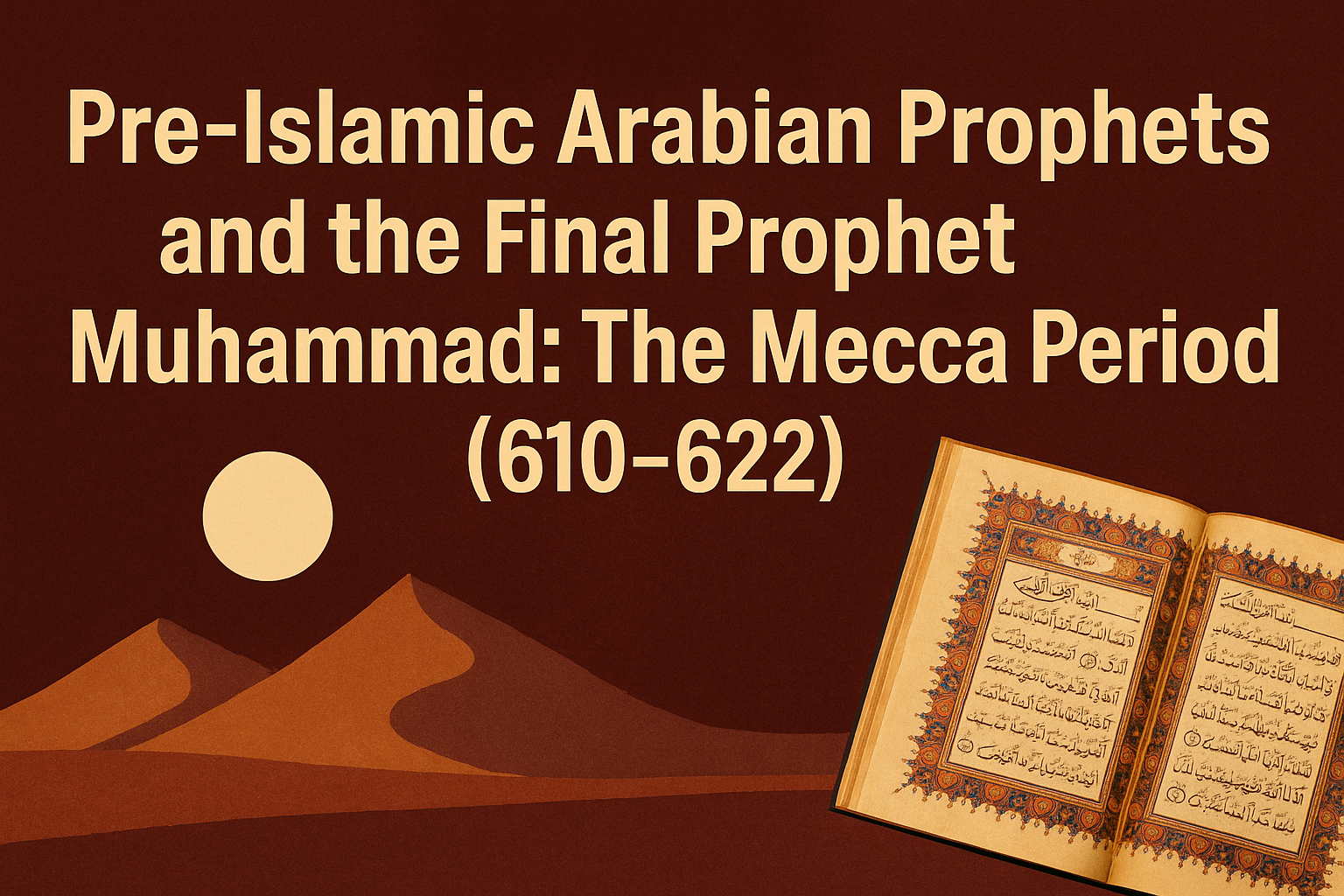 Pre-Islamic Arabian Prophets and the Final Prophet Muhammad: The Mecca Period (610–622)